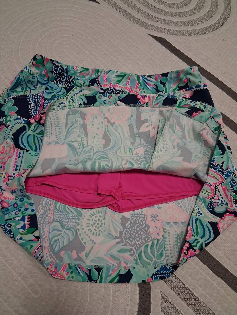 Lilly pulitzer womens size 12 daphne luxletic skort skirt looking sharp upf+50 - Picture 4 of 8